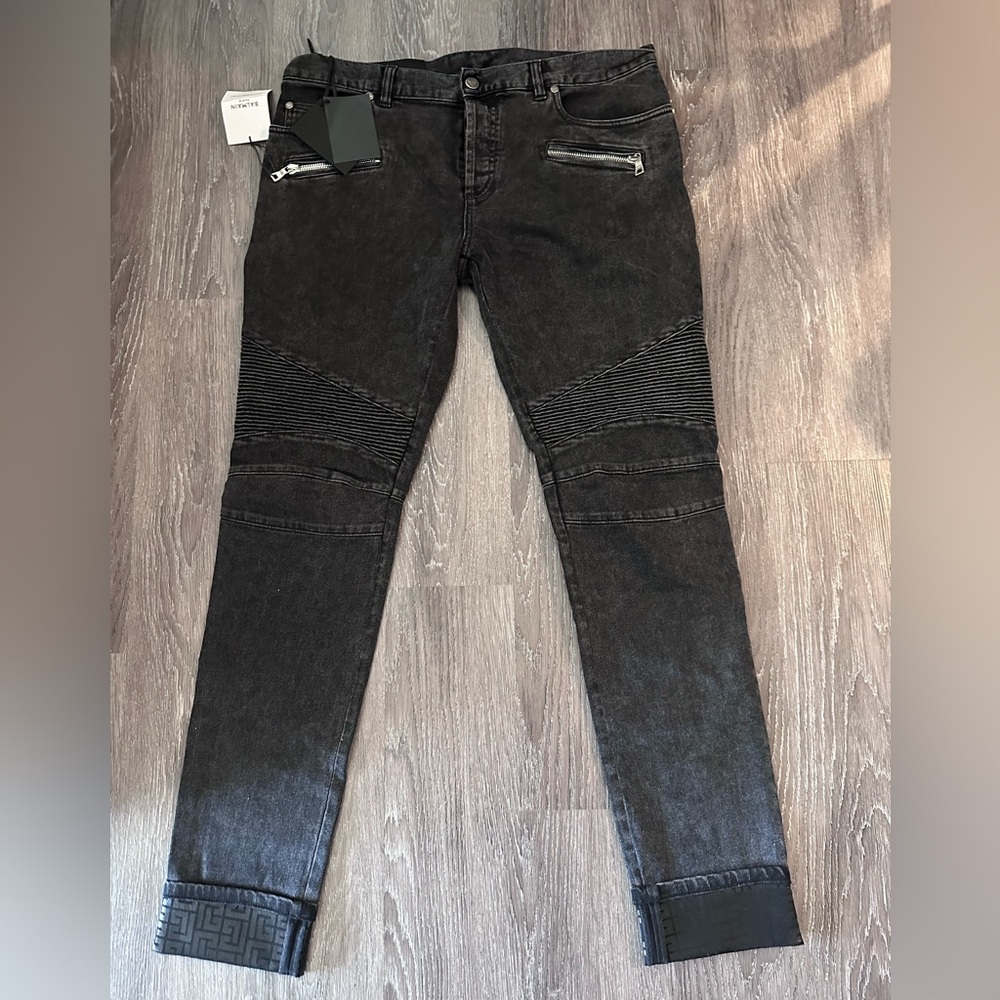Balmain Slim Fit Ribbed Jeans New W/Tags